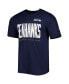 Фото #3 товара Men's College Navy Seattle Seahawks Combine Authentic Training Huddle Up T-shirt