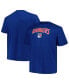 Фото #1 товара Men's Blue New York Rangers Big Tall Arch Over Logo T-Shirt