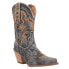 Фото #2 товара Dingo Y'all Need Dolly Embroidery Snip Toe Cowboy Womens Black Casual Boots DI9