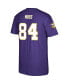 Фото #2 товара Men's Randy Moss Purple Minnesota Vikings 40th Anniversary Retired Player Name and Number T-shirt