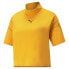 Puma Open Road Mock Neck Short Sleeve T-Shirt Womens Orange Casual Tops 67165477