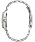 ფოტო #2 პროდუქტის Eco-Drive Women's Crystal Two-Tone Stainless Steel Bracelet Watch 30mm