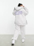 Фото #2 товара ASOS Weekend Collective Curve zip through hoodie in ice marl with back wca logo