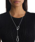 ფოტო #3 პროდუქტის Women's Stainless Steel Oval Chain Necklace