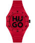 Фото #1 товара Часы и аксессуары Hugo Boss Наручные часы Grail кварцевые на красном силиконовом ремешке 42 мм