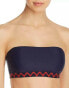 Фото #1 товара Shoshanna 262496 Women's Navy Chevron Bandeau Bikini Top Swimwear Size C