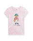 ფოტო #1 პროდუქტის Toddler and Little Girls Polo Bear Tie-Dye Cotton Jersey T-shirt