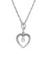 2028 crystal Live Love Rescue Heart Necklace - фото #1