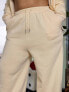 Labelrail x Holly Marston straight leg sweat pants with star hotfix co-ord in ivory