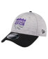 Фото #1 товара Men's Heather Gray/Black Sacramento Kings Active Digi-Tech Two-Tone 9forty Adjustable Hat