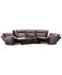 Фото #5 товара Dextan Leather 5-Pc. Sectional with 2 Power Recliners and 1 USB Console, Created for Macy's