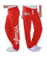 ფოტო #1 პროდუქტის Women's Red Kansas City Chiefs Scrimmage Fleece Pants