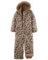 Фото #4 товара Kid Leopard Fleece-Lined Snowsuit 5