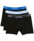 ფოტო #1 პროდუქტის Men's Regular Fit Logo Waistband Boxer Briefs, Pack of 3