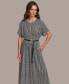 Фото #5 товара Women's Printed Belted A-Line Dress