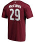 Men's Nathan MacKinnon Big and Tall Burgundy Colorado Avalanche Team Authentic Stack Name and Number T-shirt Бордовый, 4XL - фото #3