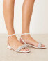 Фото #1 товара Be Mine Bridal Morgan embellished plait flat sandals in ivory