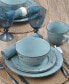 Trellis Coastal 16-PC Dinnerware set, Service for 4