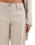 Фото #3 товара Weekday Tiana co-ord linen mix trousers in beige