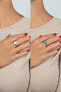 Charming silver ring with opal RI105WB