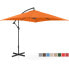 Фото #2 товара Помаранчевый садовый зонт на квадратной толщине завесы 250 x 250 см Uniprodo