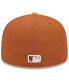 Фото #4 товара Men's Brown/Orange New York Yankees Spring Color Basic Two-Tone 59fifty Fitted Hat