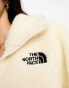 The North Face Platte high pile heavyweight 1/4 zip fleece in cream