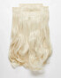 Lullabellz Super Thick 22' 5 Piece Blow Dry Wavy Clip In Hair Extensions Bleach Blonde - фото #14