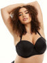 Ivory Rose Curve 2 pack strapless bra in beige and black