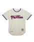 ფოტო #3 პროდუქტის Men's Richie Ashburn Cream Philadelphia Phillies Cooperstown Collection 1948 Authentic Jersey