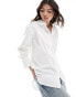 Фото #4 товара JDY longline oversized shirt in white