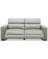 Фото #7 товара Nevio 82" 2-Pc. Leather Sectional with 2 Power Recliners and Headrests, Created For Macy's