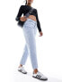 Фото #1 товара Pimkie high waisted straight leg jeans in light blue wash