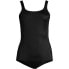 Фото #4 товара Women's Scoop Neck Soft Cup Tugless Sporty One Piece Swimsuit