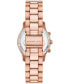 ფოტო #3 პროდუქტის Women's Runway Chronograph Rose Gold-Tone Stainless Steel Bracelet Watch, 34mm