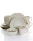 Фото #9 товара Набор посуды керамический Elama sophie Embossed Scalloped, 16 предметов, для 4 персон