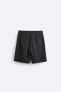 Long textured swimming trunks