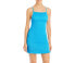 Faithfull the Brand Womens Alani Smocked Mini Dress Blue Size US 12