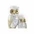 Decorative Figure DKD Home Decor 14,5 x 9 x 26 cm Owl Golden White