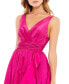 ფოტო #3 პროდუქტის Women's Taffeta Hi-Low Ruffle Gown