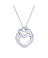 Фото #1 товара Family Parent New Mother Mom Loving Son Child Daughter Heart Shaped Pendant Necklace For Women Sterling Silver