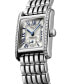 ფოტო #2 პროდუქტის Women's Swiss Mini DolceVita Diamond (1/2 ct. t.w.) Stainless Steel Bracelet Watch 22x29mm