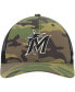 Фото #3 товара Men's Camo Miami Marlins Trucker Snapback Hat