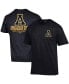 Фото #1 товара Men's Black Appalachian State Mountaineers Stack 2-Hit T-shirt