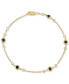 ფოტო #4 პროდუქტის Black & White Diamond Link Bracelet (1 ct. t.w.) in 10k Gold