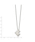 Фото #2 товара Chisel brushed Puzzle Piece Pendant Cable Chain Necklace