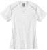 Фото #2 товара River's End VNeck Short Sleeve Athletic T-Shirt Womens White Casual Tops 1111-WH
