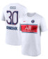Фото #1 товара Men's Lionel Messi White Paris Saint-Germain Name and Number Fan Top