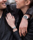 ფოტო #5 პროდუქტის Watch, Men's Swiss Ventura Black Leather Strap 32.3 x 50.3 mm H24411732