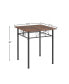 3-Piece Kitchen Dining Room Table Set Retro Brown Chair